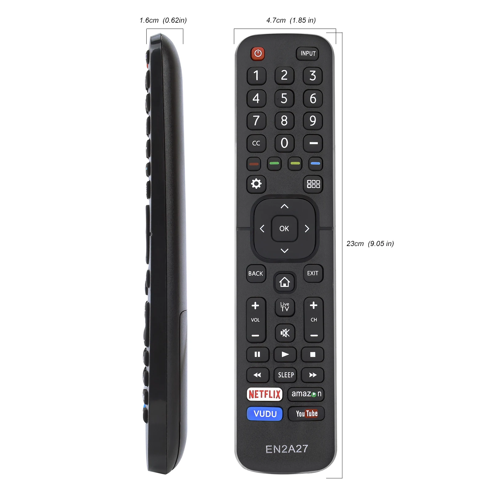 Universal for Hisense-TV-Remote, EN2A27 Remote Compatible with All Hisense 4K LED HD UHD Smart TVs - Imagen 2