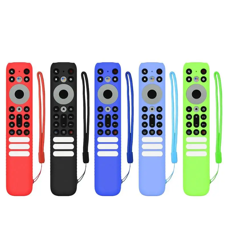 Silicone Remote Case Anti-Slip Protective Controller Sleeve Skin Shockproof TV Remote Control Case for TCL RC902V - Imagen 2
