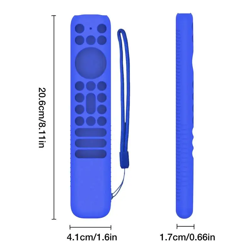 Silicone Remote Case Anti-Slip Protective Controller Sleeve Skin Shockproof TV Remote Control Case for TCL RC902V - Imagen 6