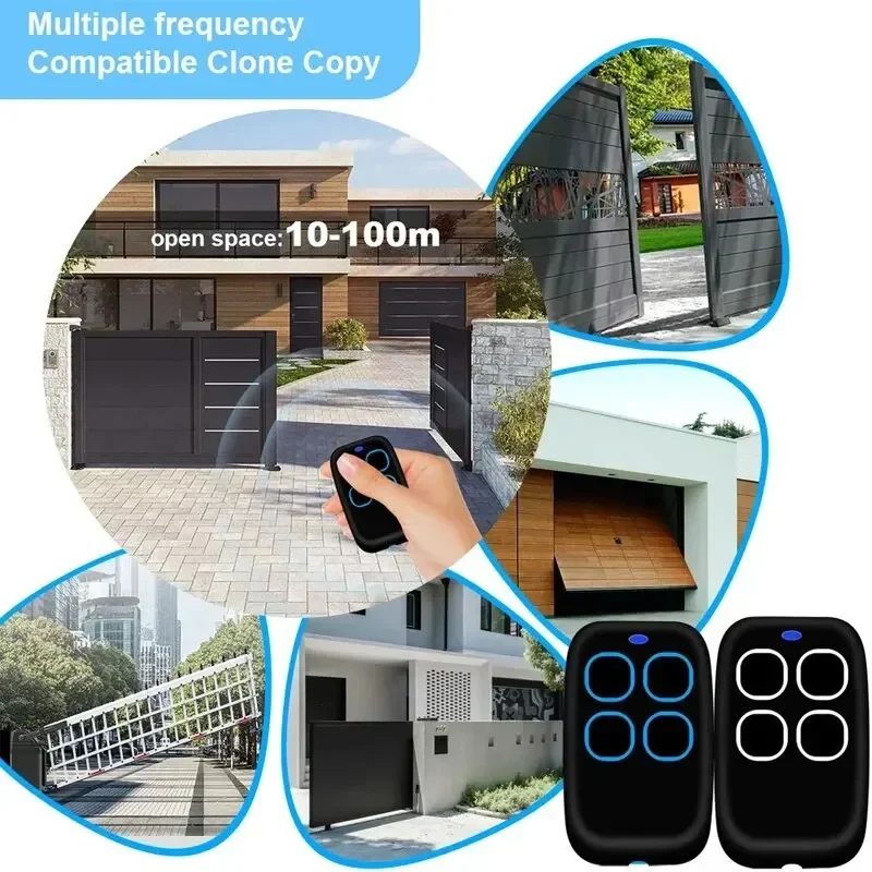 Garage Door Remote Control Duplicator 286MHz-868MHz Multi-Frequency Code Grabber Clone Gate Key Fob Command Hand Transmitter - Imagen 3