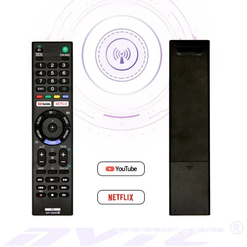 RMT-TX300P Remote Control For Sony 4K HDR Ultra HD Smart TV RMT-TX300B RMT-TX300U YOUTUBE/NETFLIX KD-43X7000E Replace Controller - Imagen 4