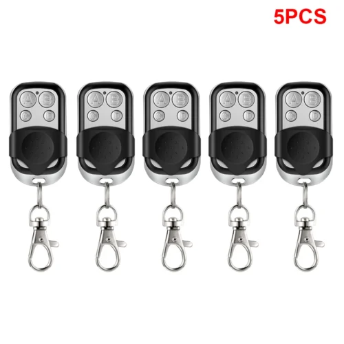 1~5PCS Universal 4 Buttons Garage Door Opener Remote Control 433MHZ Clone Fixed Learning Rolling Code Duplicator Garage