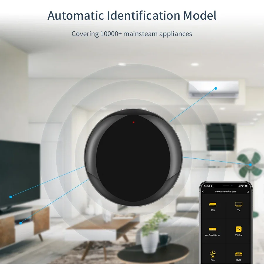 Tuya WiFi Smart Universal IR Remote Controller TV Air Conditioner Remote Control Smart Life for Alexa Google Home Voice Control - Imagen 5