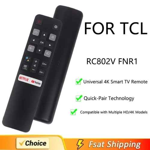 Smart Home FOR TCL Infrared Remote Control Suitable For TV Remote Control RC802V FMR1 FMR2 FLR1 FUR5 FUR7 FUR6 Without Voice Com