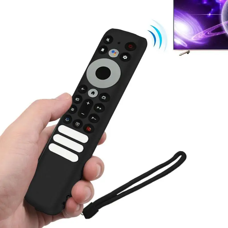 Silicone Remote Case Anti-Slip Protective Controller Sleeve Skin Shockproof TV Remote Control Case for TCL RC902V